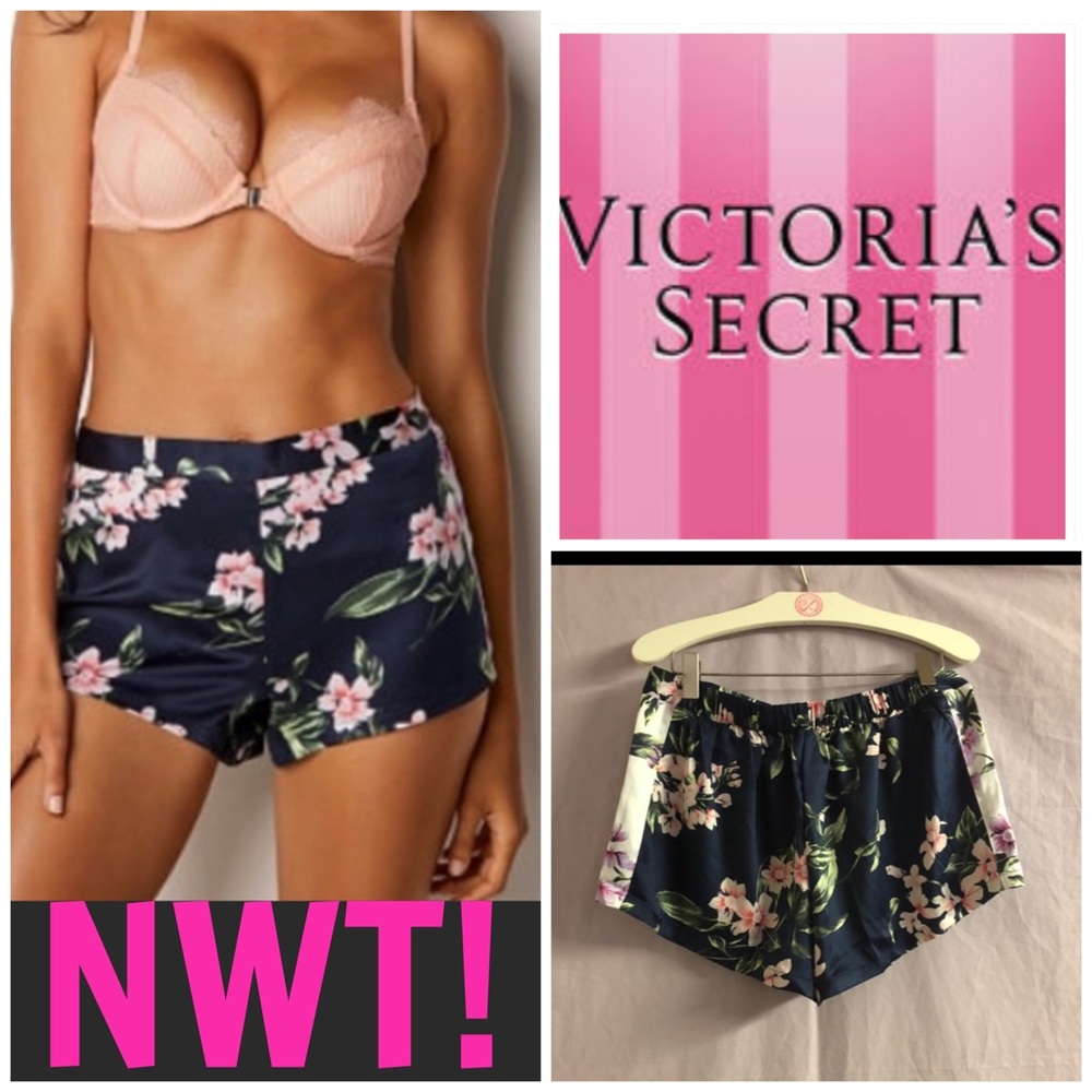 SALE❣️NWT-VS FLORAL SATIN SLEEP SHORTS